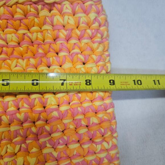 NWT Pitusa Macrame Chain Mini Bag Mixed Pink - Picture 9 of 9